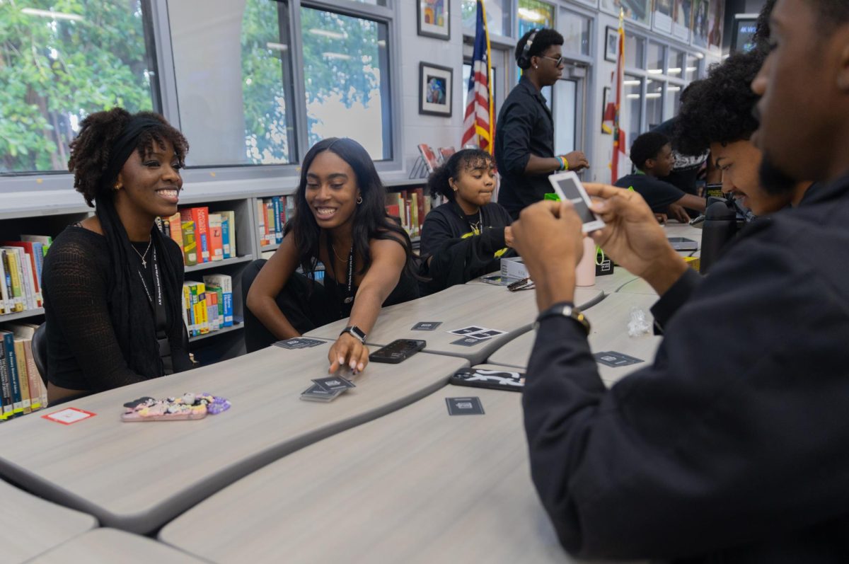 Black Student Union (BSU) members hosted a Game Day for their Spirit Week in the Media Center Feb. 11. Students played various board and card games such as UNO, Jenga, and Connect Four.