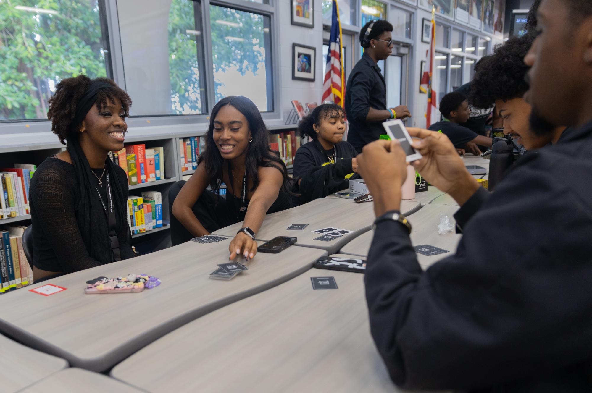 Black Student Union (BSU) members hosted a Game Day for their Spirit Week in the Media Center Feb. 11. Students played various board and card games such as UNO, Jenga, and Connect Four.